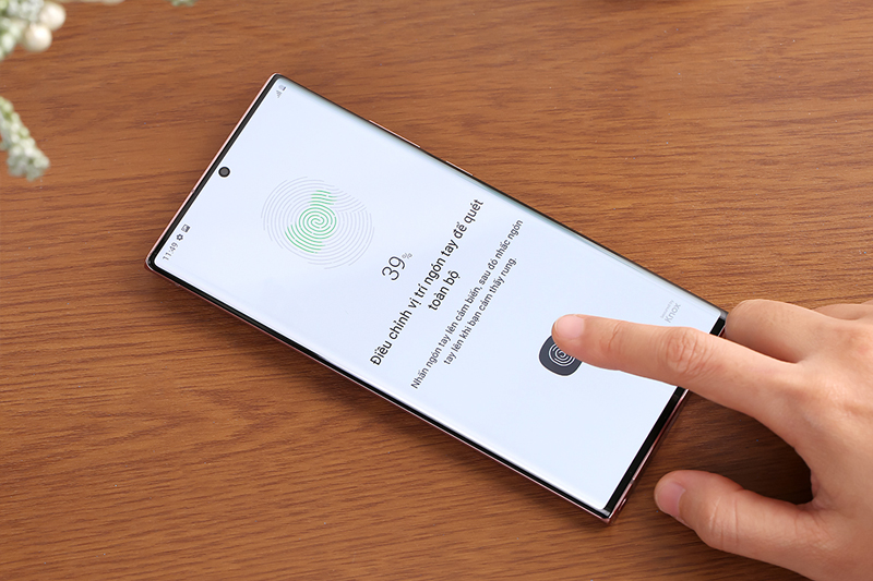 Thiết lập mật khẩu vân tay trên máy - Samsung Galaxy Note 20 Ultra